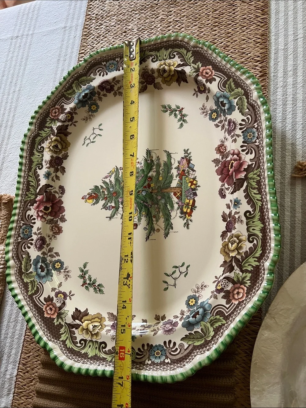 Spode Christmas Tree Grove Serving Platter.